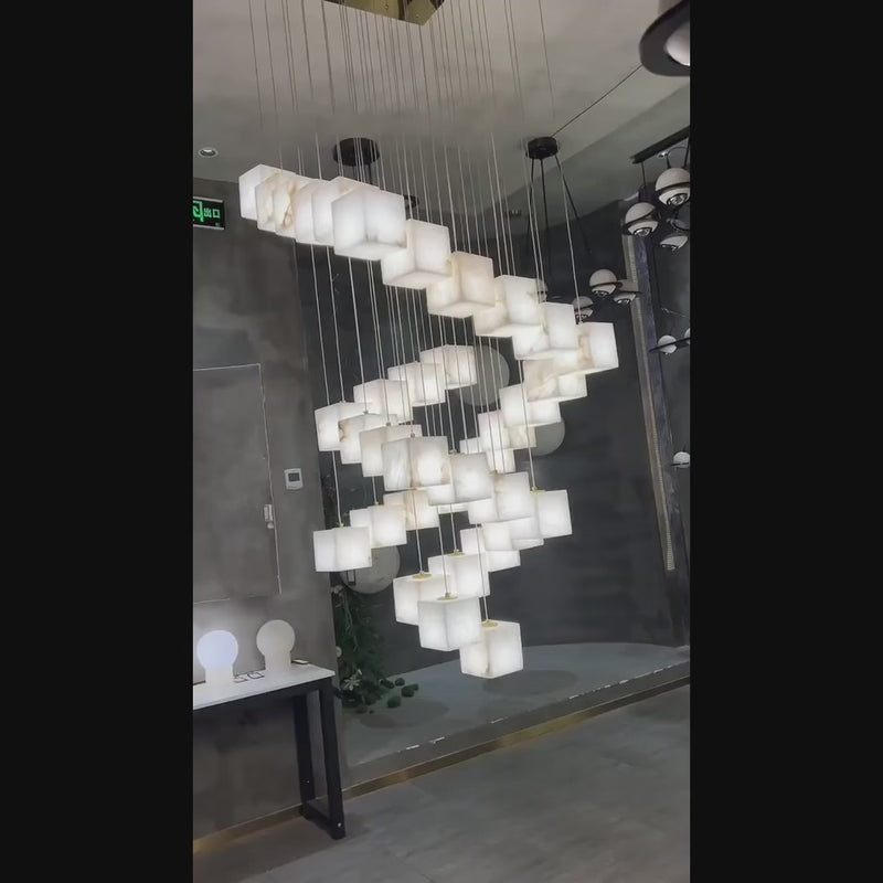 Alabaster Alba Chandelier - thebelacan