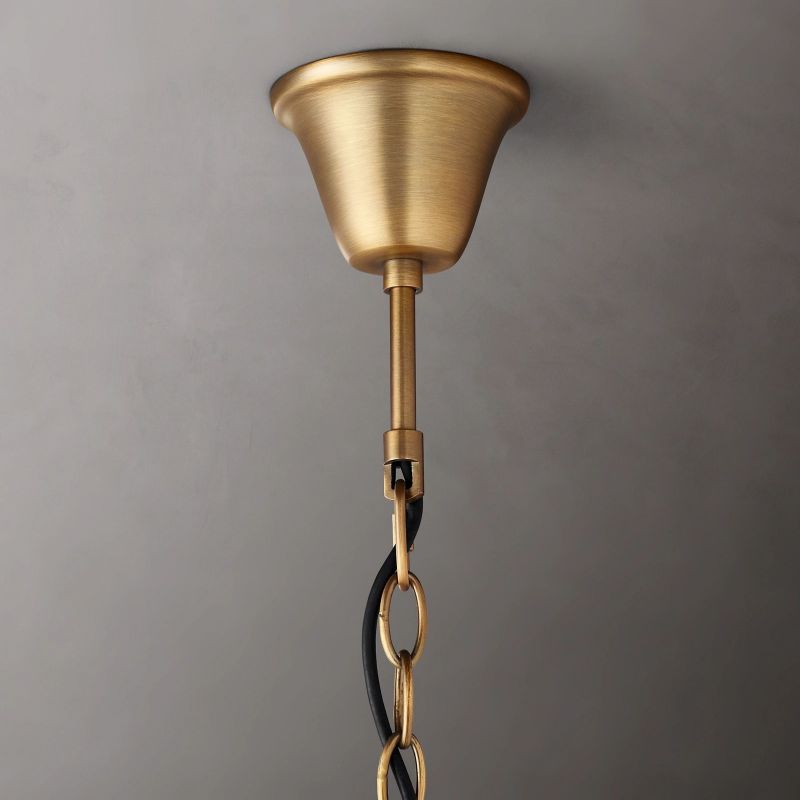 19TH C. Crystal Round Chandelier 60" - thebelacan
