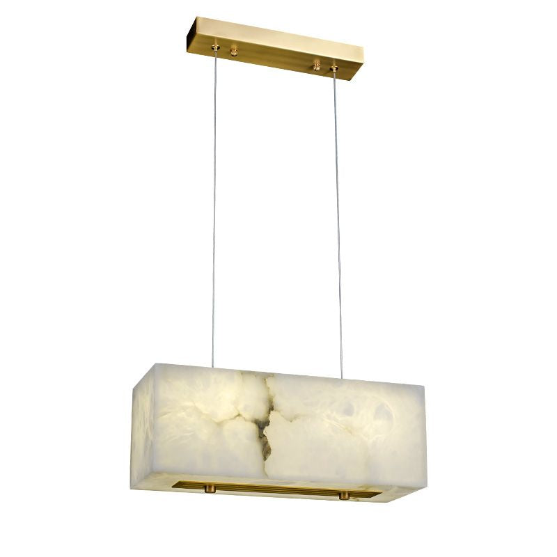 Alabaster Cuboid Dining Room Chandelier - thebelacan