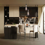 Raindrops 2-light Cord Round Chandelier - thebelacan