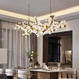 Pretty Grape Linear Chandelier For Dining Room - thebelacan