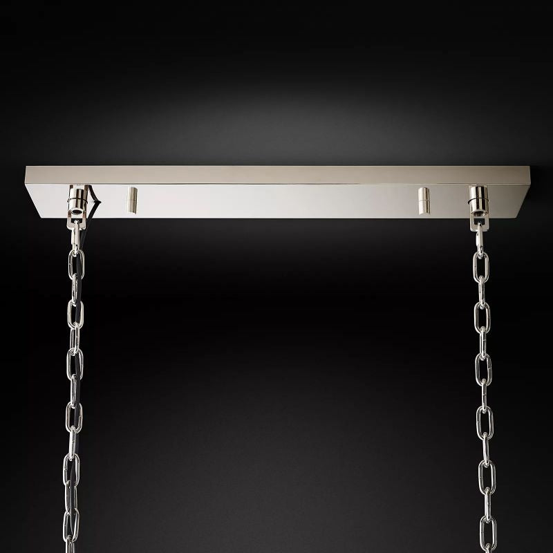 1920s Odem Rectangular Chandelier 40" - thebelacan