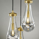 Raindrops 3-light Cord Round Chandelier - thebelacan