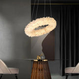 Rock Crystal Round Modern Chandelier - thebelacan