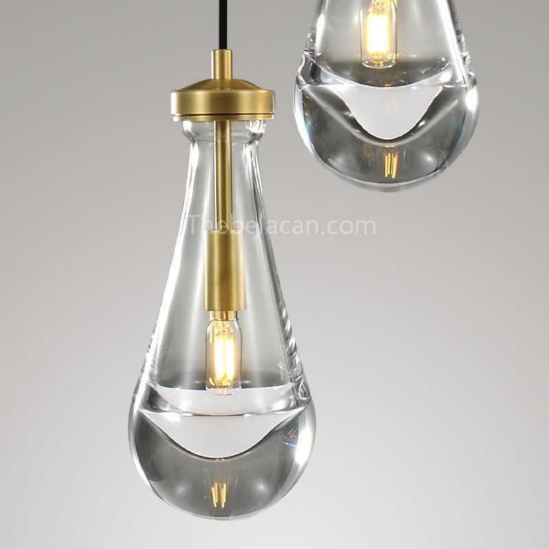 Raindrops 2-light Cord Round Chandelier - thebelacan