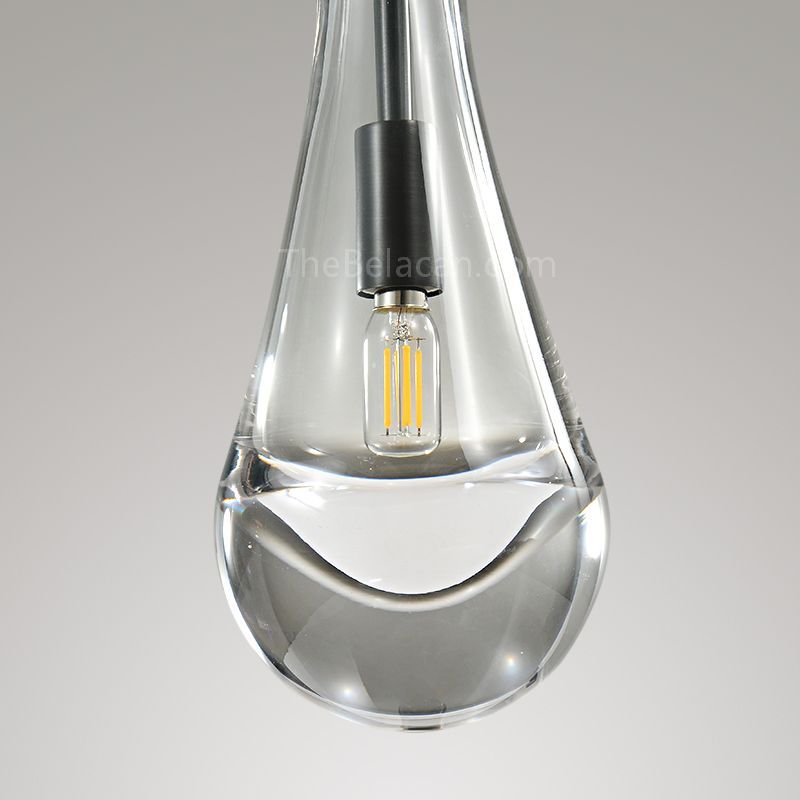 Raindrops 2-light Rod Round Chandelier - thebelacan