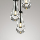 Raindrops 3-light Rod Round Chandelier - thebelacan