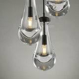 Raindrops 3-light Cord Round Chandelier - thebelacan