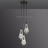Raindrops 3-light Rod Round Chandelier - thebelacan