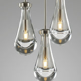 Raindrops 3-light Rod Round Chandelier - thebelacan