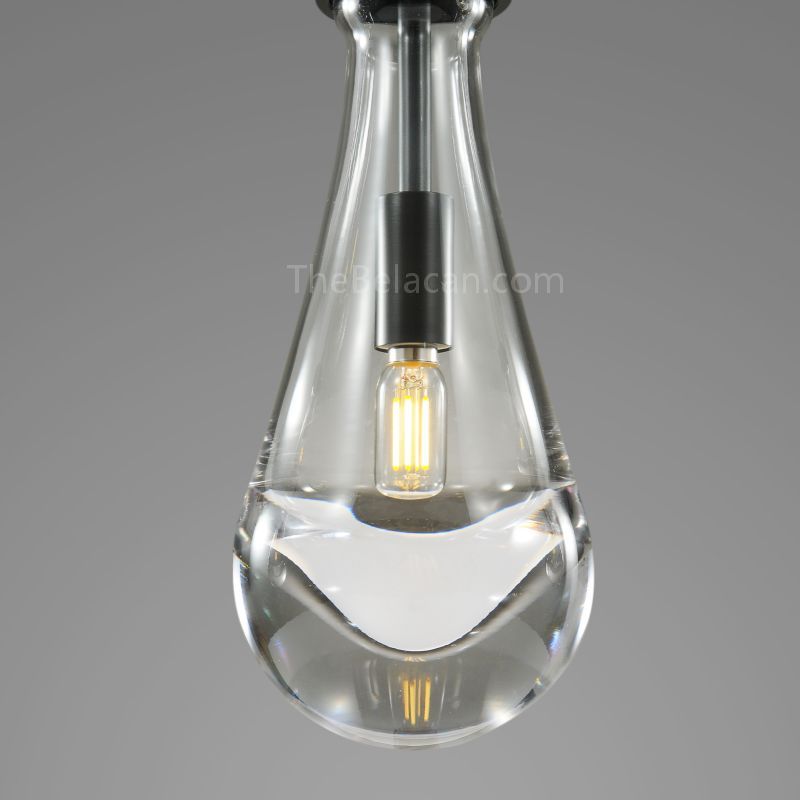 Raindrops 5-light Rod Rectangular Chandelier - thebelacan
