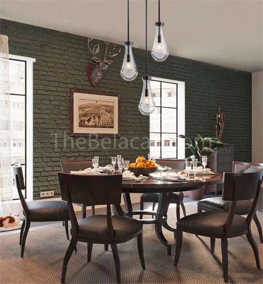 Raindrops 3-light Rod Round Chandelier - thebelacan