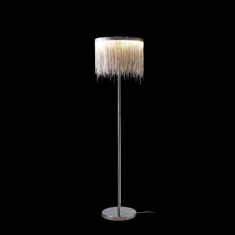 Alisa Luxury Hardware Aluminum Chain Tassel Floor Lamp(SINGLE-LAYER/DOUBLE-DECK) - thebelacan