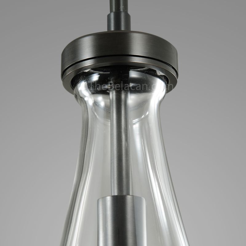 Raindrops 5-light Rod Rectangular Chandelier - thebelacan