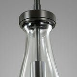 Raindrops 5-light Rod Rectangular Chandelier - thebelacan