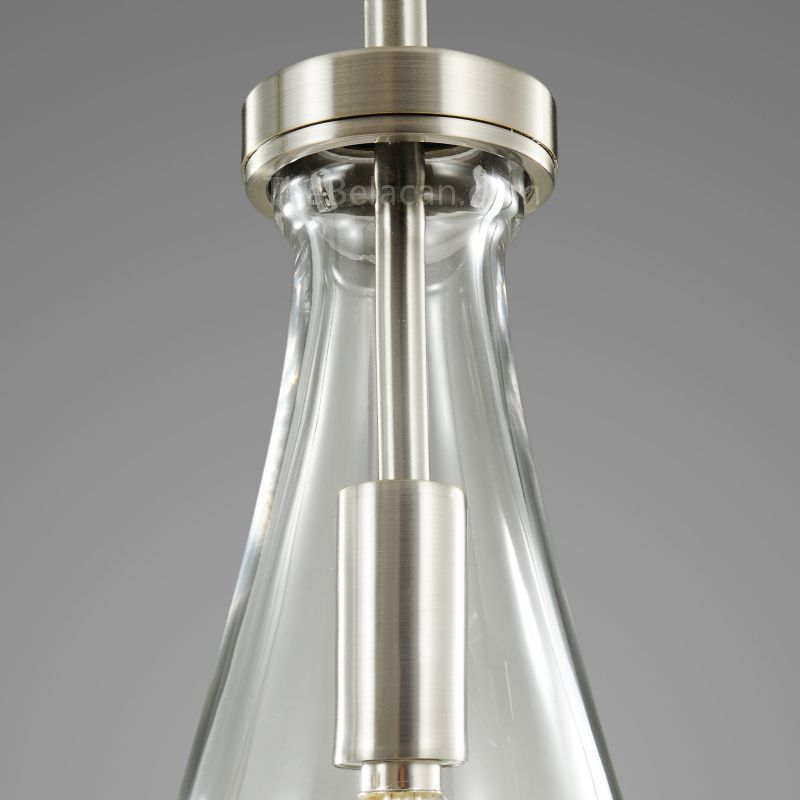 Raindrops 5-light Rod Rectangular Chandelier - thebelacan