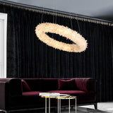 Rock Crystal Round Modern Chandelier - thebelacan