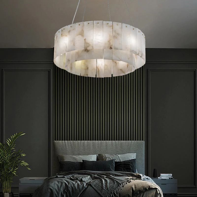 Modern alabaster chandelier cheap