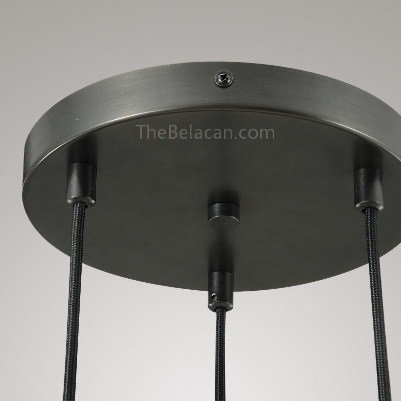 Raindrops 3-light Cord Round Chandelier - thebelacan