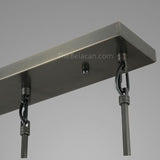 Raindrops 5-light Rod Rectangular Chandelier - thebelacan