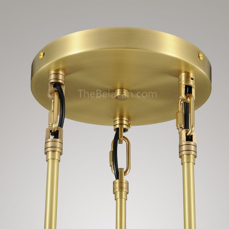 Raindrops 3-light Rod Round Chandelier - thebelacan