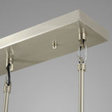 Raindrops 5-light Rod Rectangular Chandelier - thebelacan