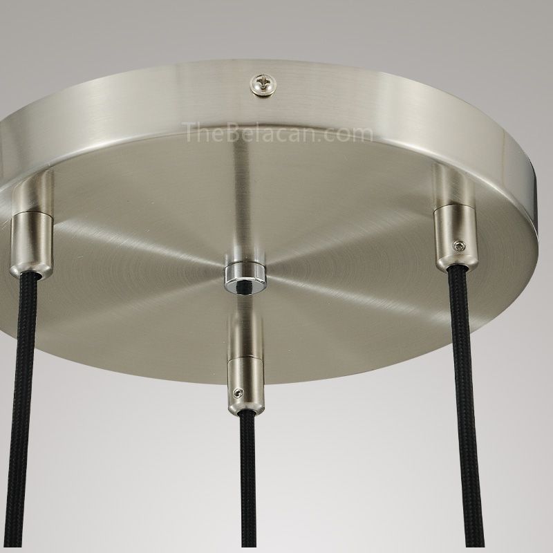 Raindrops 3-light Cord Round Chandelier - thebelacan
