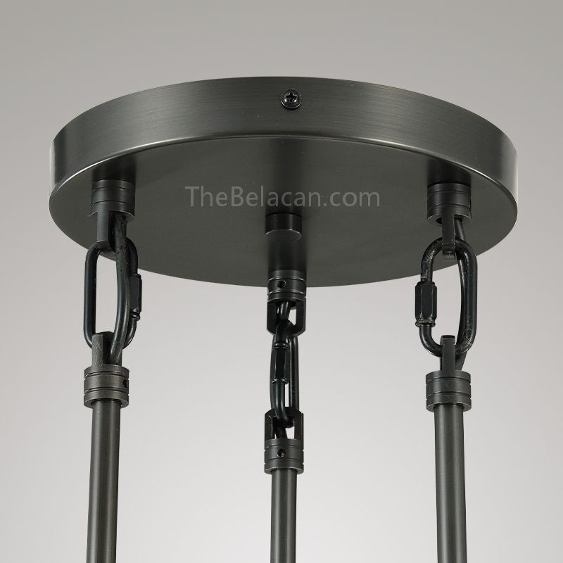 Raindrops 3-light Rod Round Chandelier - thebelacan
