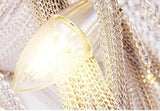 Alisa Luxury Double-Layer Aluminum Chain Tassel Chandelier - thebelacan