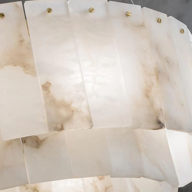 Alabaster Modern Round Chandelier - thebelacan