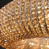 Halo Crystal Round LED Chandelier 59" - thebelacan