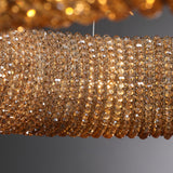 Halo Crystal Round LED Chandelier 59" - thebelacan