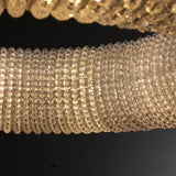 Halo Crystal Round LED Chandelier 59" - thebelacan