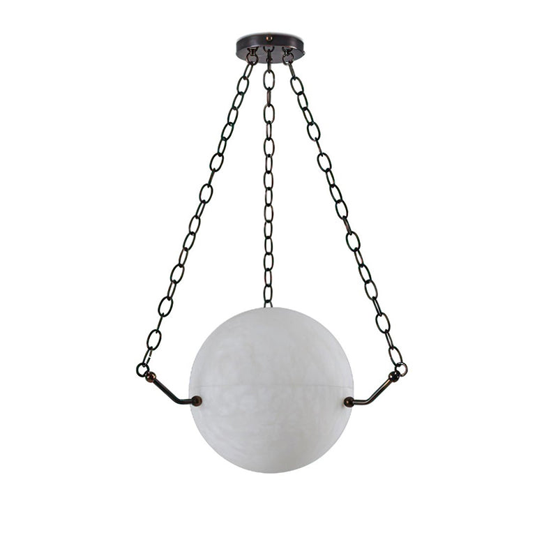 Alabaster Sphere Suspension Pendant - thebelacan