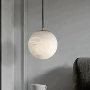 Alabaster Ball Pendant Light - thebelacan