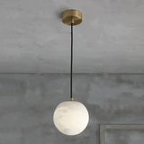 Alabaster Ball Pendant Light - thebelacan