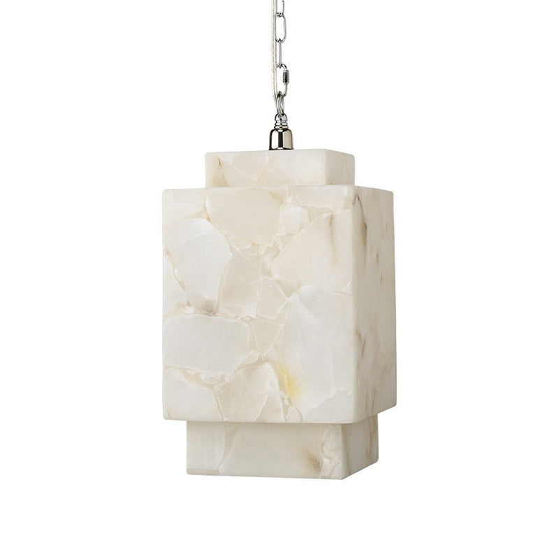 Alabaster Cube Pendant Light - thebelacan
