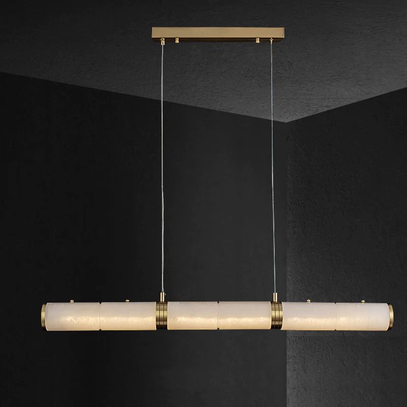 Alabaster Cylindrical Chandelier - thebelacan