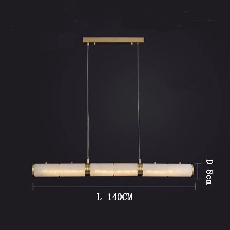 Alabaster Cylindrical Chandelier - thebelacan
