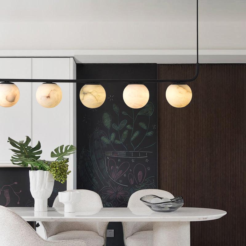 Alabaster Global Linear Pendant - thebelacan