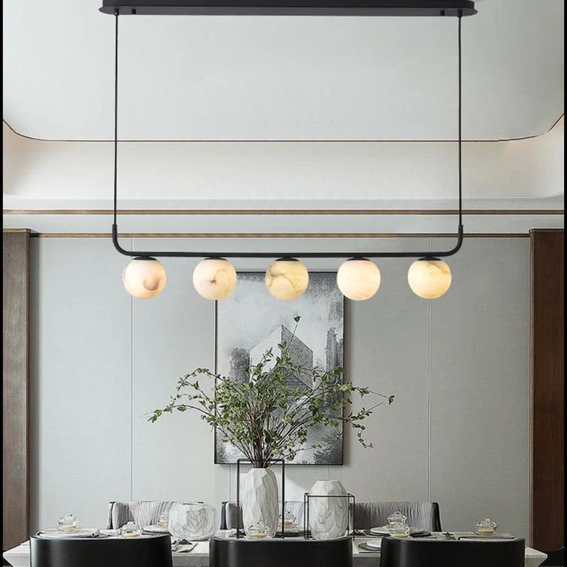 Alabaster Global Linear Pendant - thebelacan