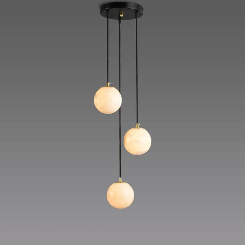 Alabaster Global Wavy Chandelier - thebelacan