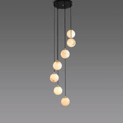 Alabaster Global Wavy Chandelier - thebelacan