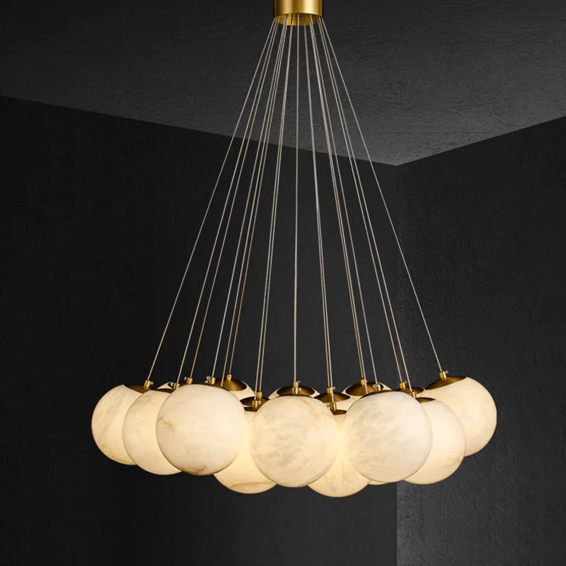 Alabaster Global Ceiling Pendant - thebelacan