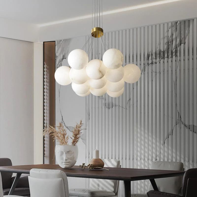 Alabaster Global Ceiling Pendant - thebelacan