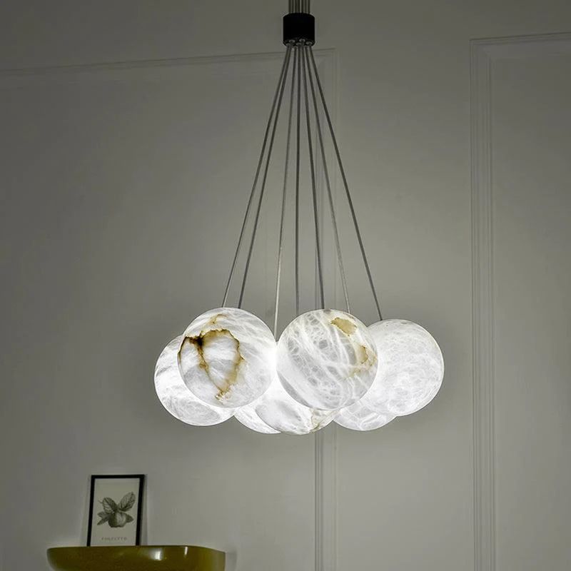 Alabaster Global Ceiling Pendant - thebelacan
