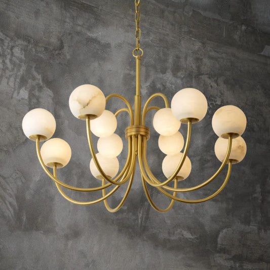 Alabaster Radial Chandelier - thebelacan