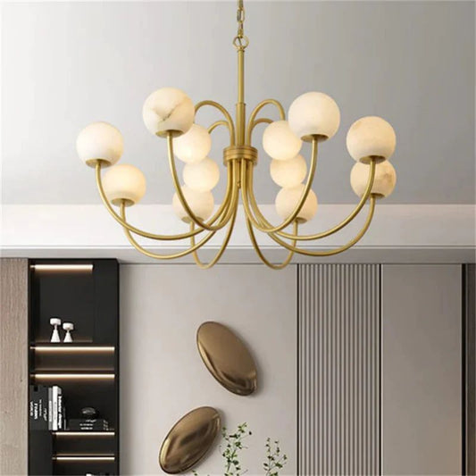 Alabaster Radial Chandelier - thebelacan