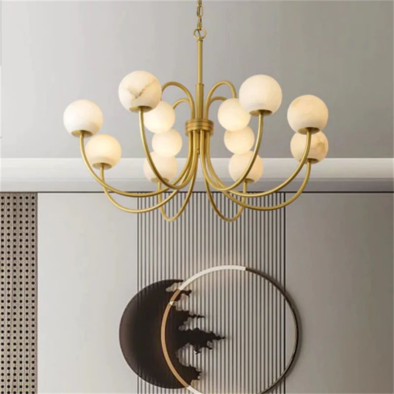 Alabaster Radial Chandelier - thebelacan