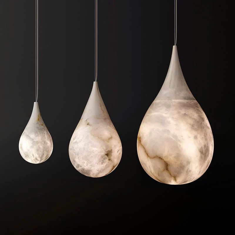 Alabaster Teardrop Pendant - thebelacan